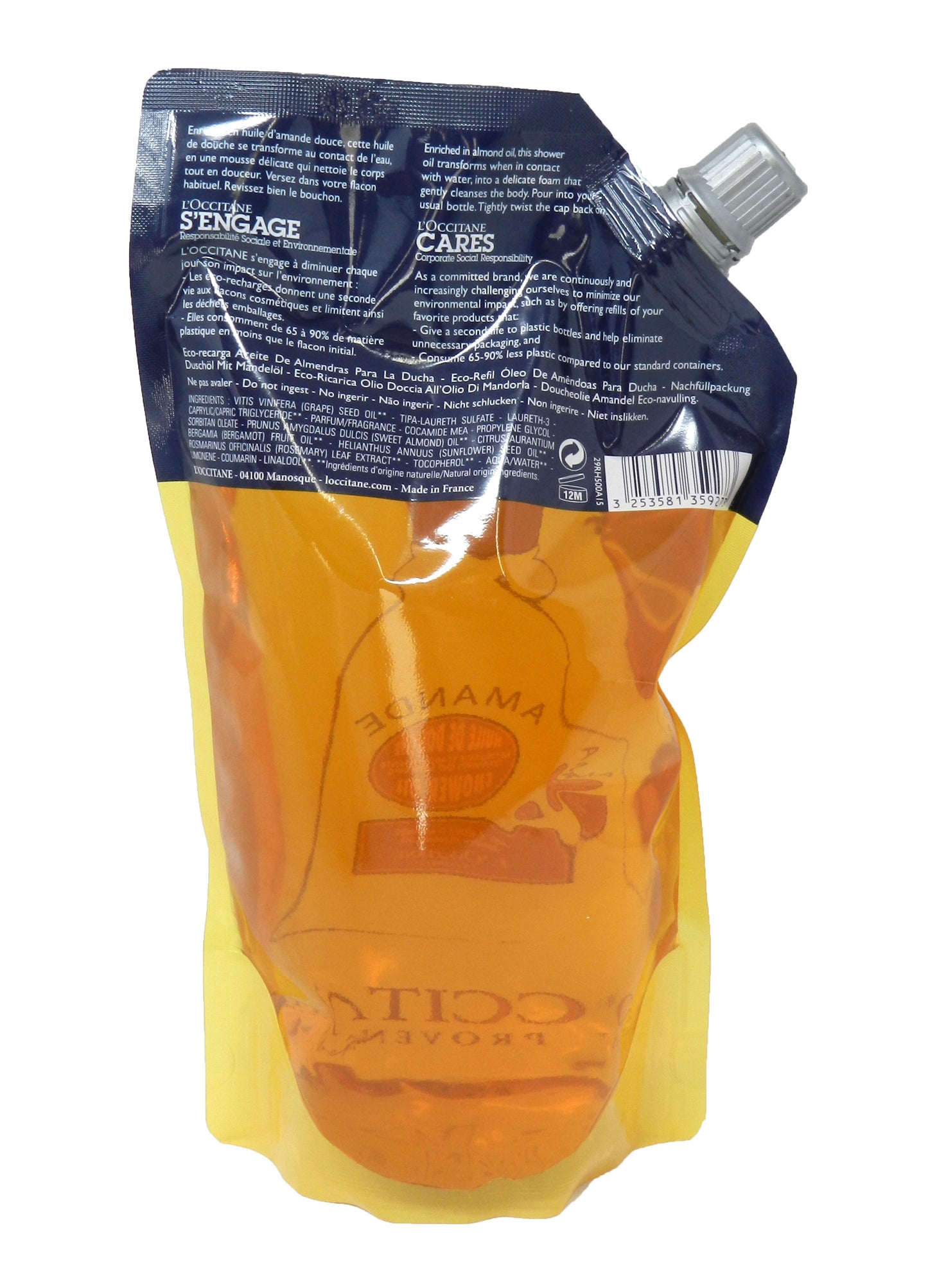 L'Occitane Almond Shower Oil Refill 16.9 Ounce