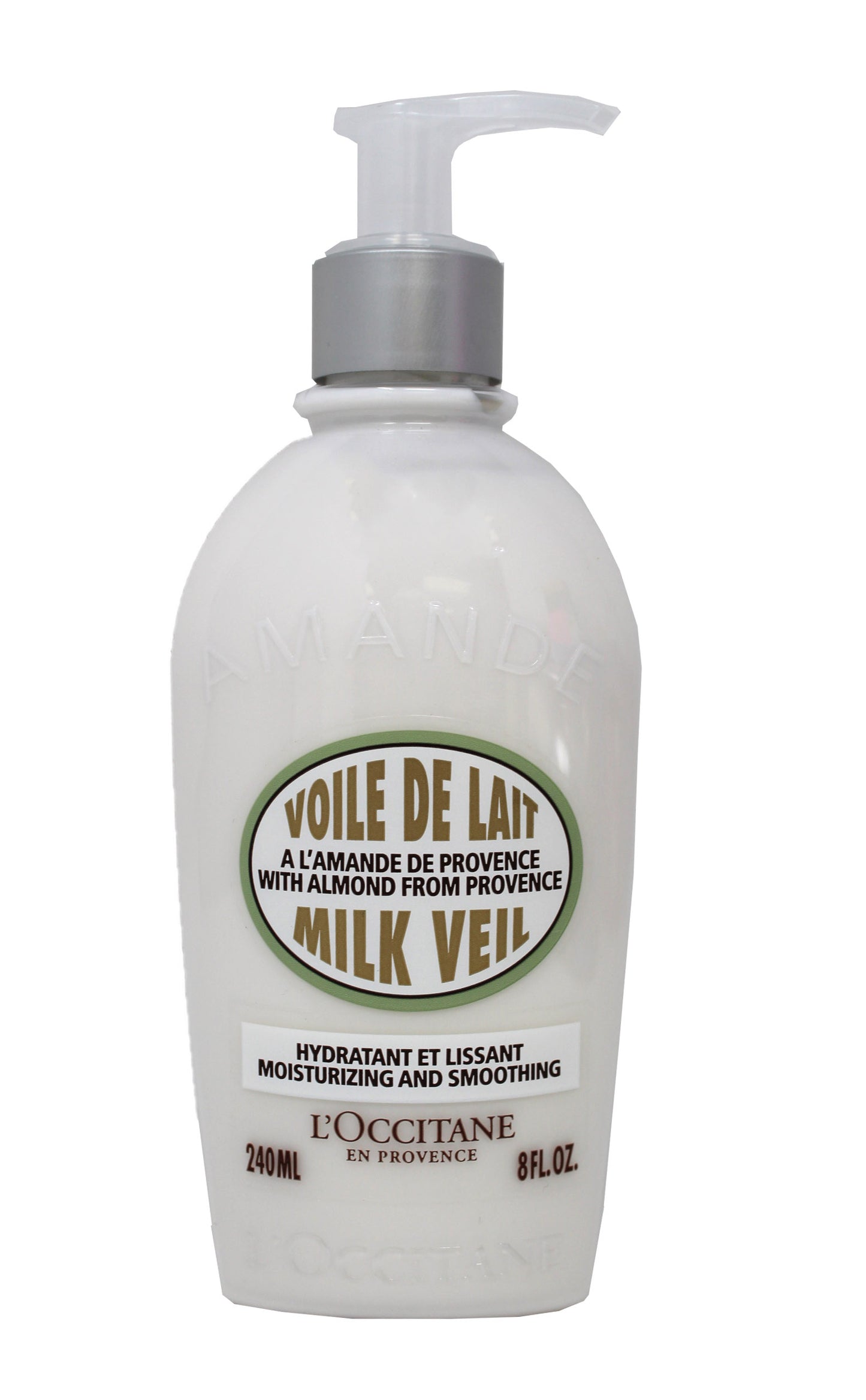 L'Occitane Moisturizing Almond Milk Veil Body Lotion 8 Ounces