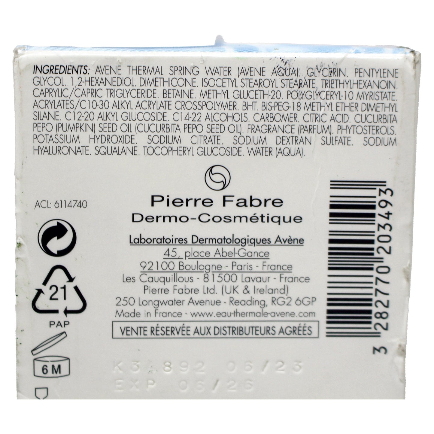 Avène Hydrance Hydrating Aqua Cream In Gel 1.6 Ounce