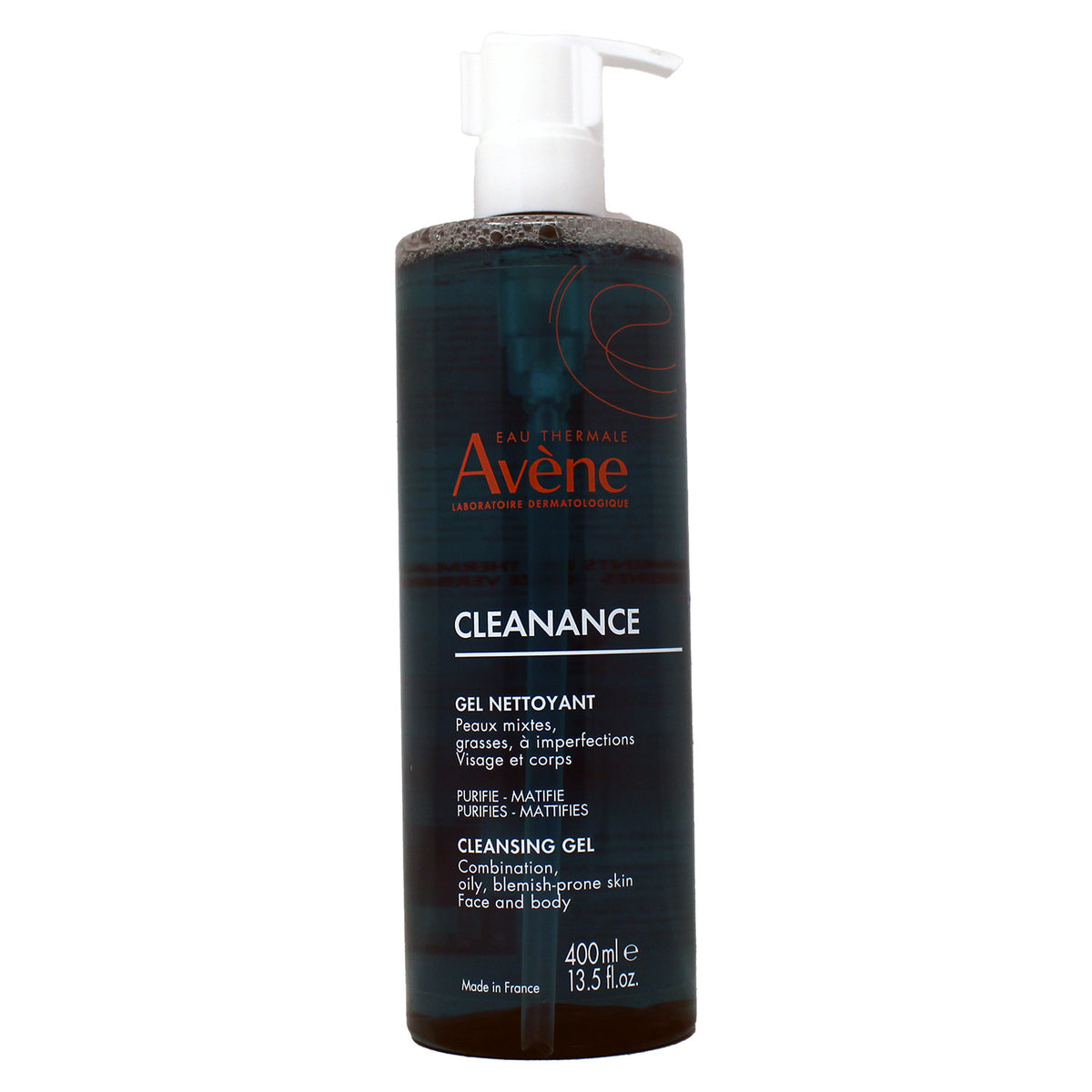 Avene Eau Thermale Cleansing Gel for Combination Oily or Blemish Prone Skin For Face and Body 13.5 Fl Ounce