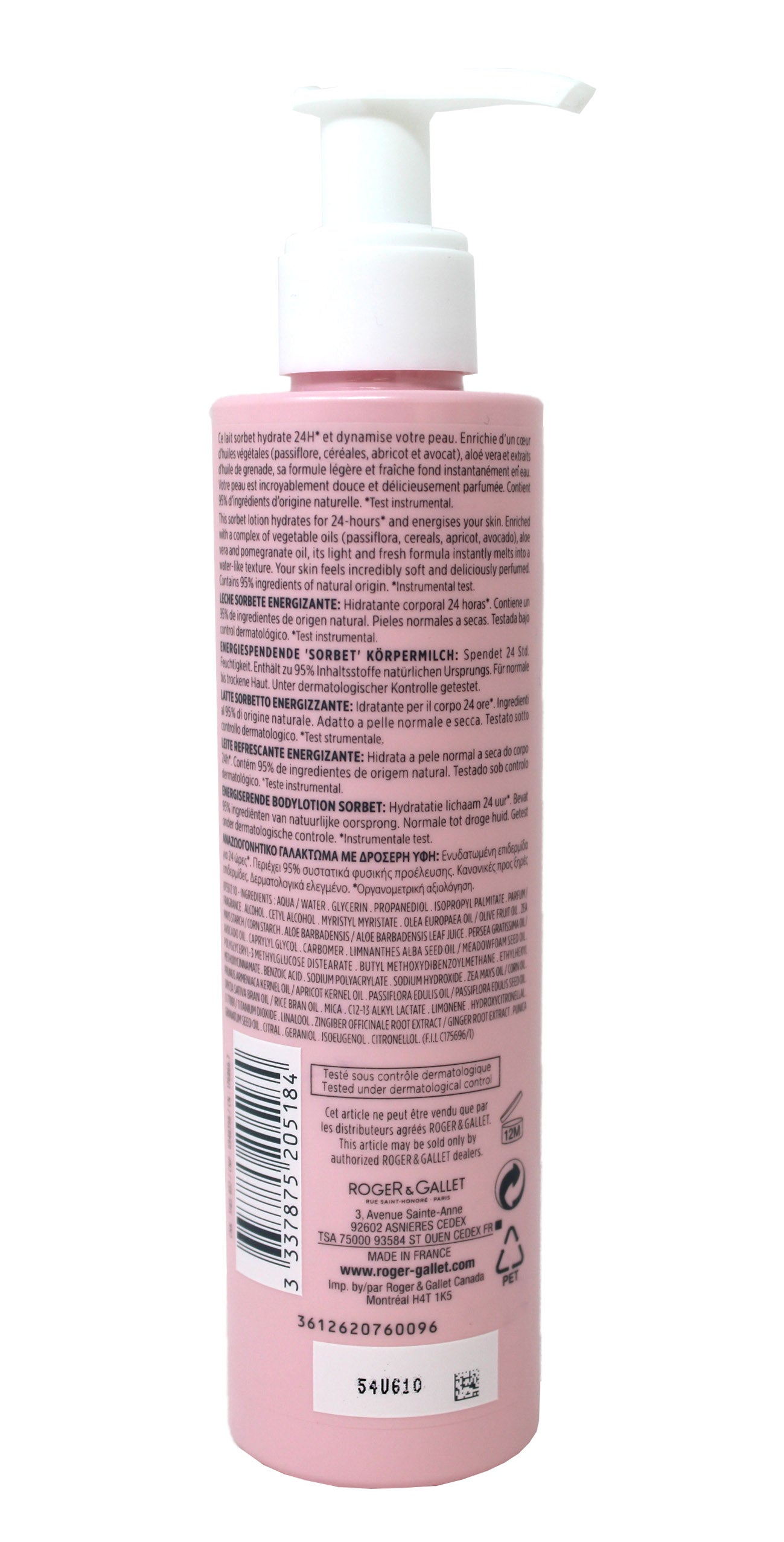 Roger & Gallet Gingembre Rouge Scented Body Lotion 6.6 Ounces