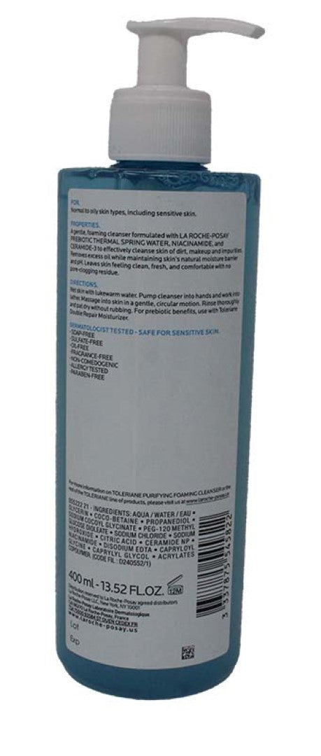 La Roche Posay Toleriane Purifying Foaming Facial Cleanser 13.52 Ounce