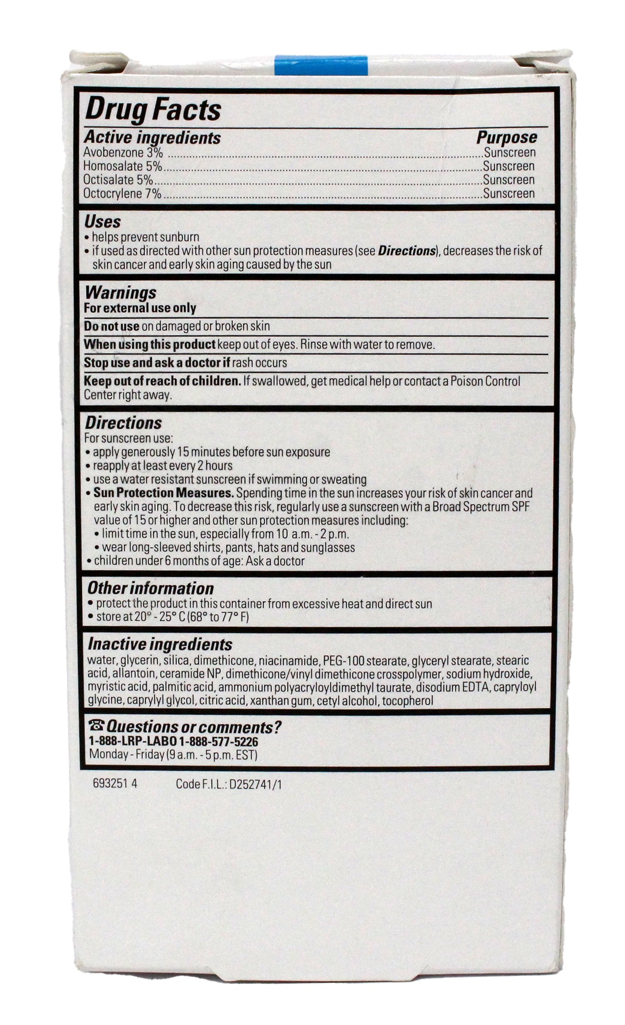 La Roche-Posay Toleriane Double Repair Face Moisturizer UV SPF 30 3.38 Ounces