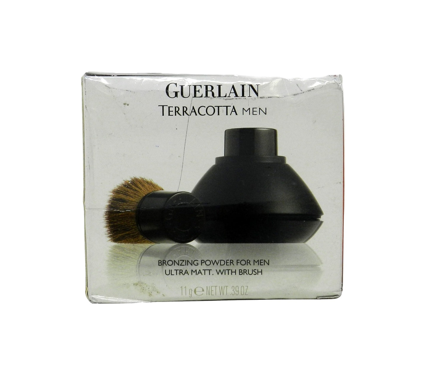 Guerlain Terracotta Men Ultra Matt Bronzing Powder for Men with Brush 01 Ultra Natural 0.39 ounces
