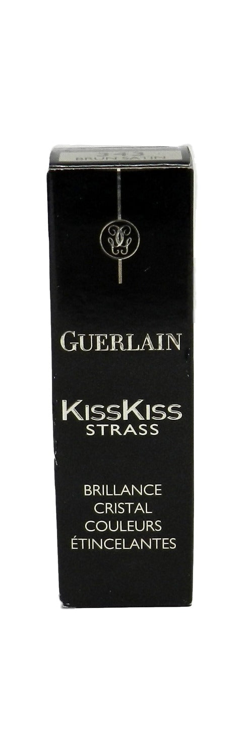 Guerlain KissKiss Strass Crystal Shine Lipstick 343 Brun Satin 0.12 Ounces