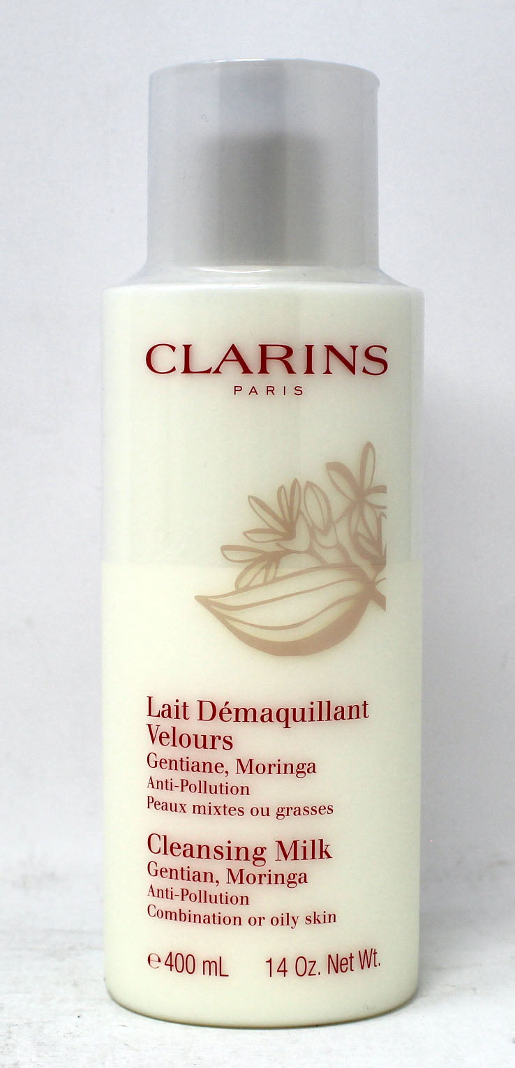 Clarins Anti-Pollution Cleansing Milk Combination Or Oily Skin 14 Ounces