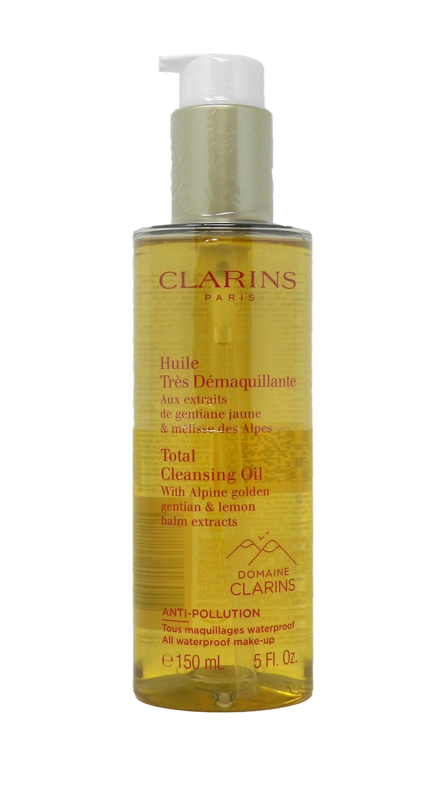 Clarins Total Cleansing Oil With Alpine Golden Gentian & Lemon Balm Extract 5 Oz