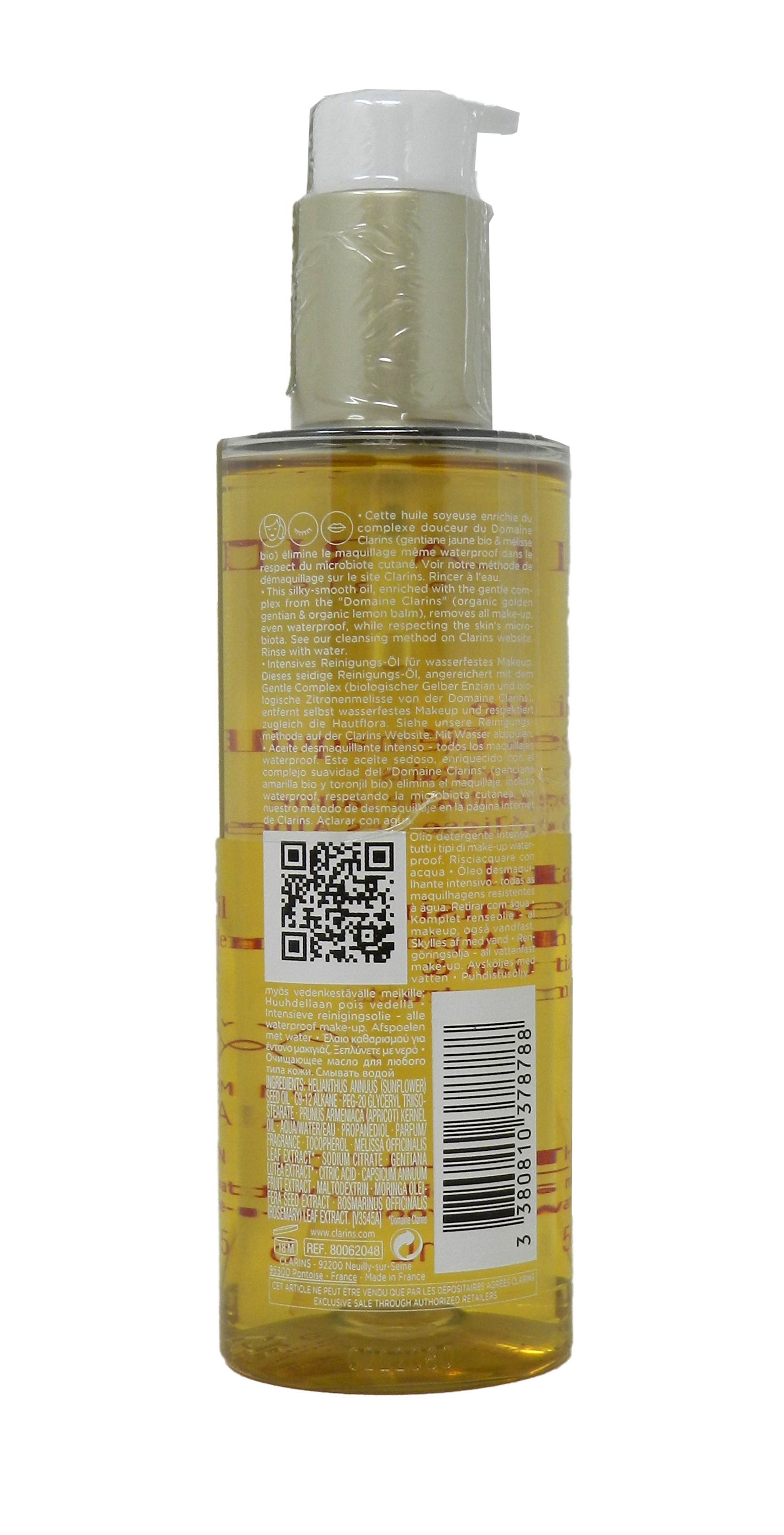 Clarins Total Cleansing Oil With Alpine Golden Gentian & Lemon Balm Extract 5 Oz