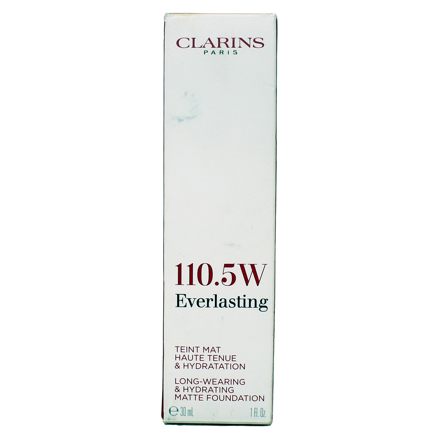 Clarins Everlasting Long-Wearing & Hydrating Matte Foundation 110.5W Tawny 1 Oz