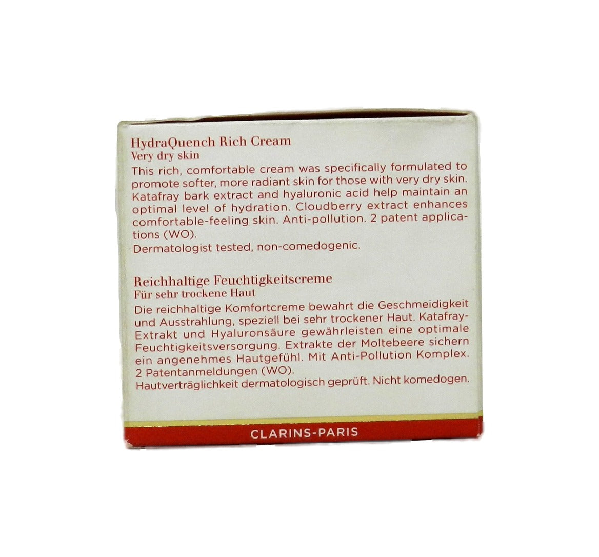 Clarins HydraQuench Rich Cream 1.6 oz