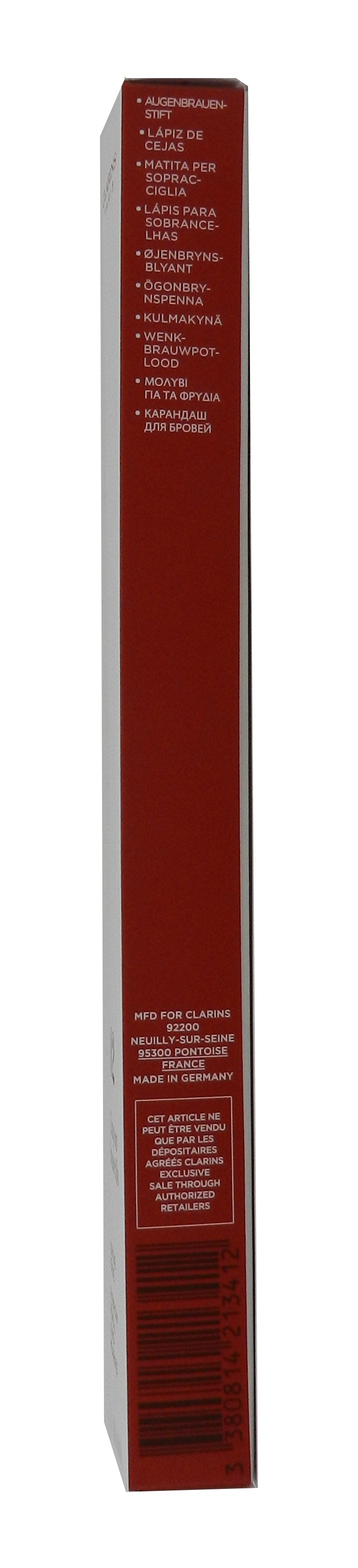 Clarins, Crayon Sourcils, Double-Ended, Eyebrow Cream Pencil, 02, Light Brown, 1.1 g