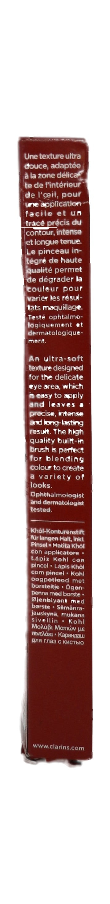 Clarins Crayon Kohl Long-Lasting Eye Pencil With Brush 08 Taupe 0.037 Ounces