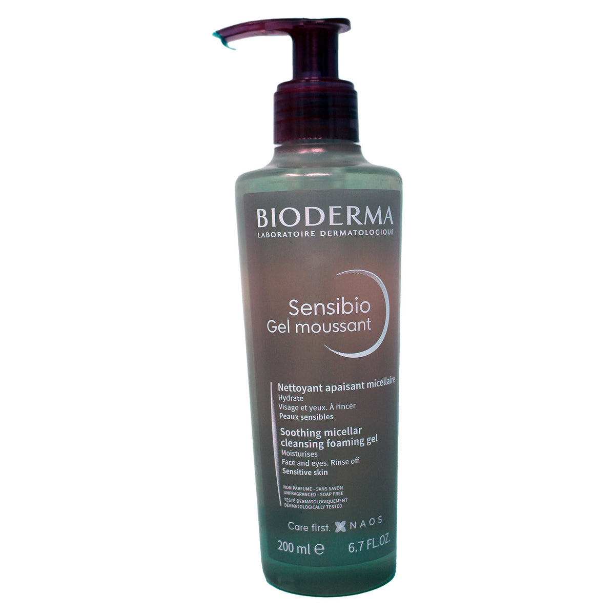 Bioderma Sensibio Foaming Gel, 6.70 oz, Cleansing Gel for Sensitive Skin