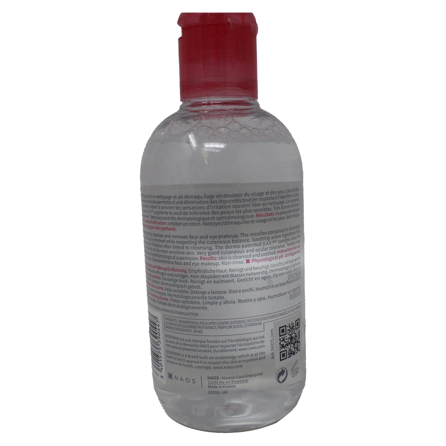 Bioderma Sensibio H2O Micellar Water Makeup Remover 8.40 Fluid Ounces