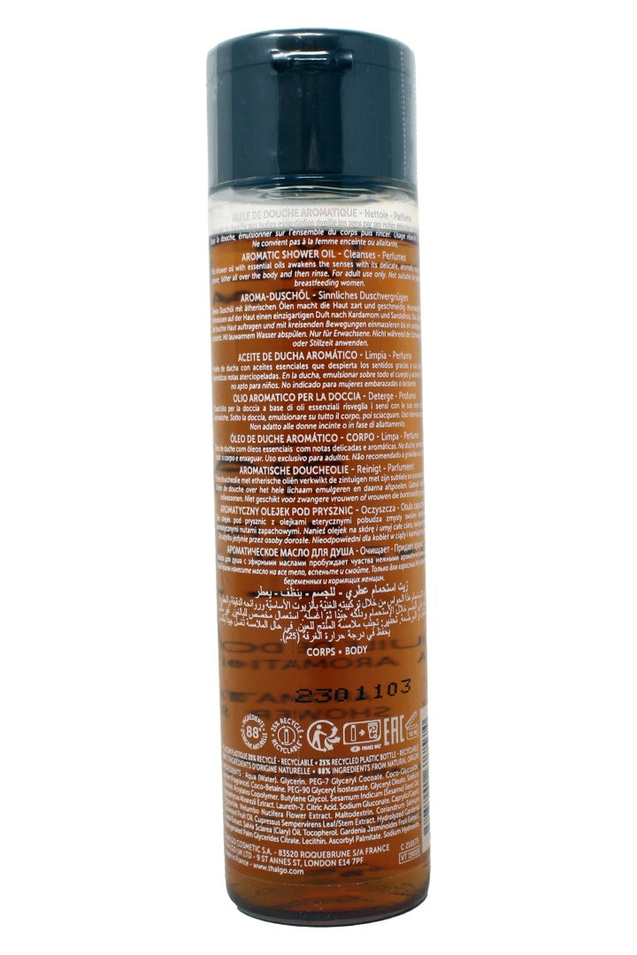 Thalgo Spa Mer Des Indes Aromatic Shower Oil Amber Sandalwood 5.07 Ounces