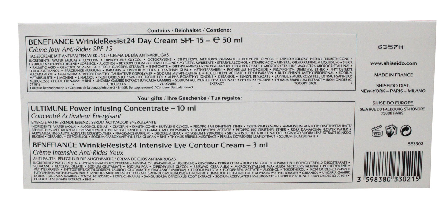 Shiseido Benefiance WrinkleResist24 Day Cream SPF15 Skincare Set