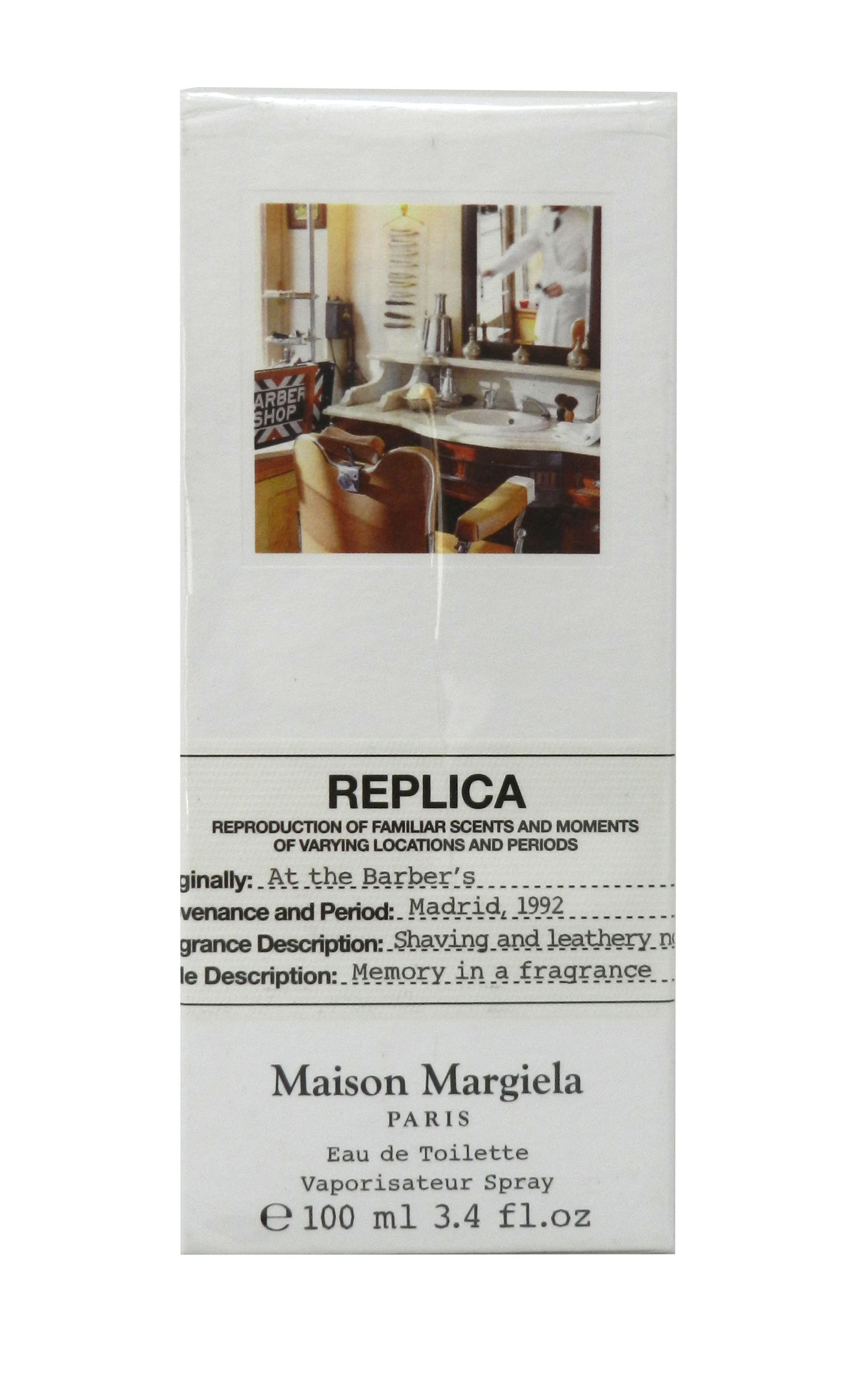 Maison Margiela Replica At The Barber's Eau De Toilette For Men 3.4 Ounces