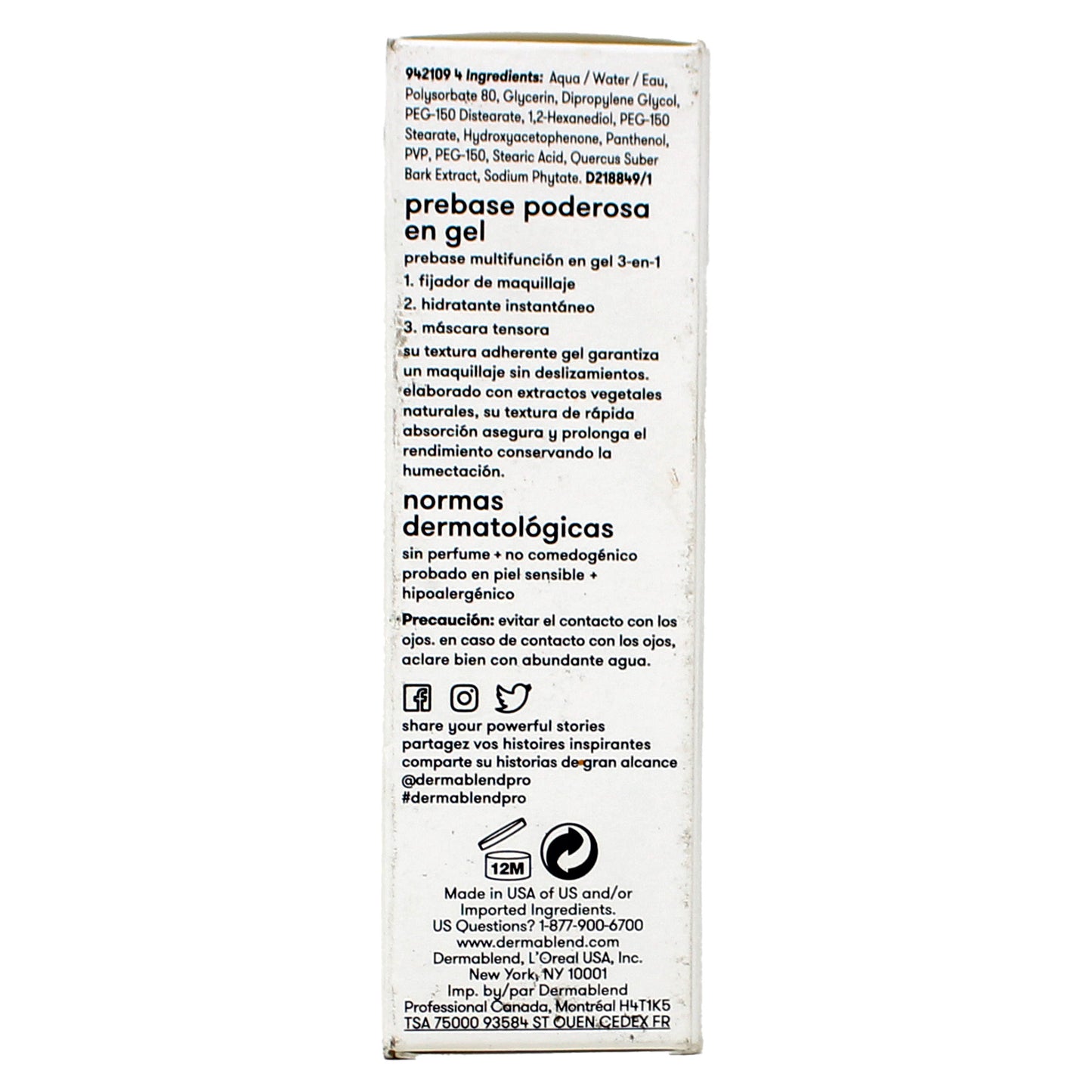 Dermablend Insta-Grip Jelly 3-In-1 Multi Tasking Primer 1 Ounce
