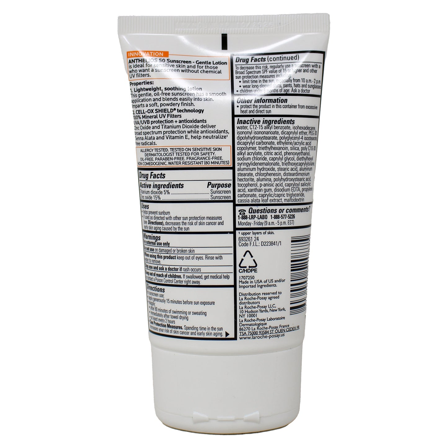 La Roche-Posay Anthelios Mineral Sunscreen SPF 50