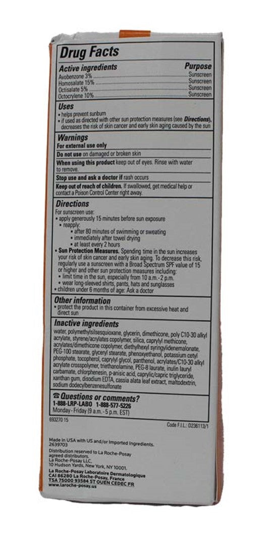 La Roche Posay Anthelios Melt In Milk Sunscreen SPF 100 3 Ounce