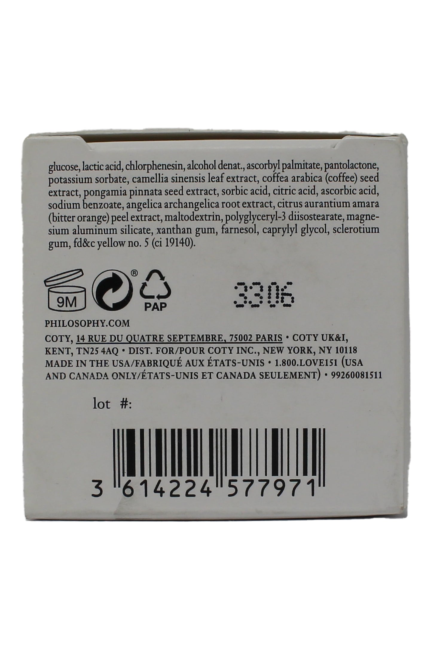 Philosophy Purity Hydra-Bounce Eye Gel 0.5 Ounces