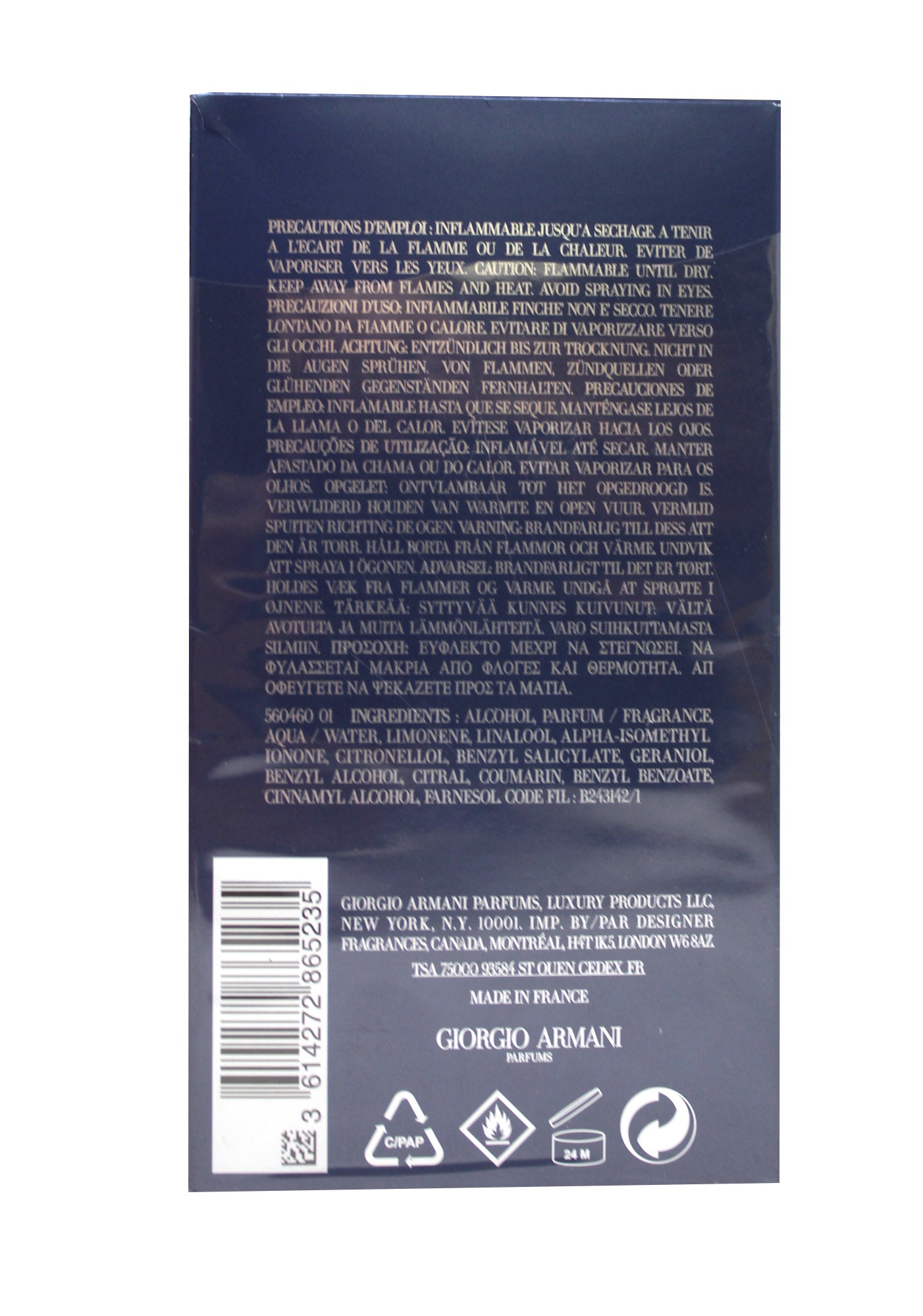 Giorgio Armani Acqua Di Gio Profondo Eau De Parfum 4.2 Ounce