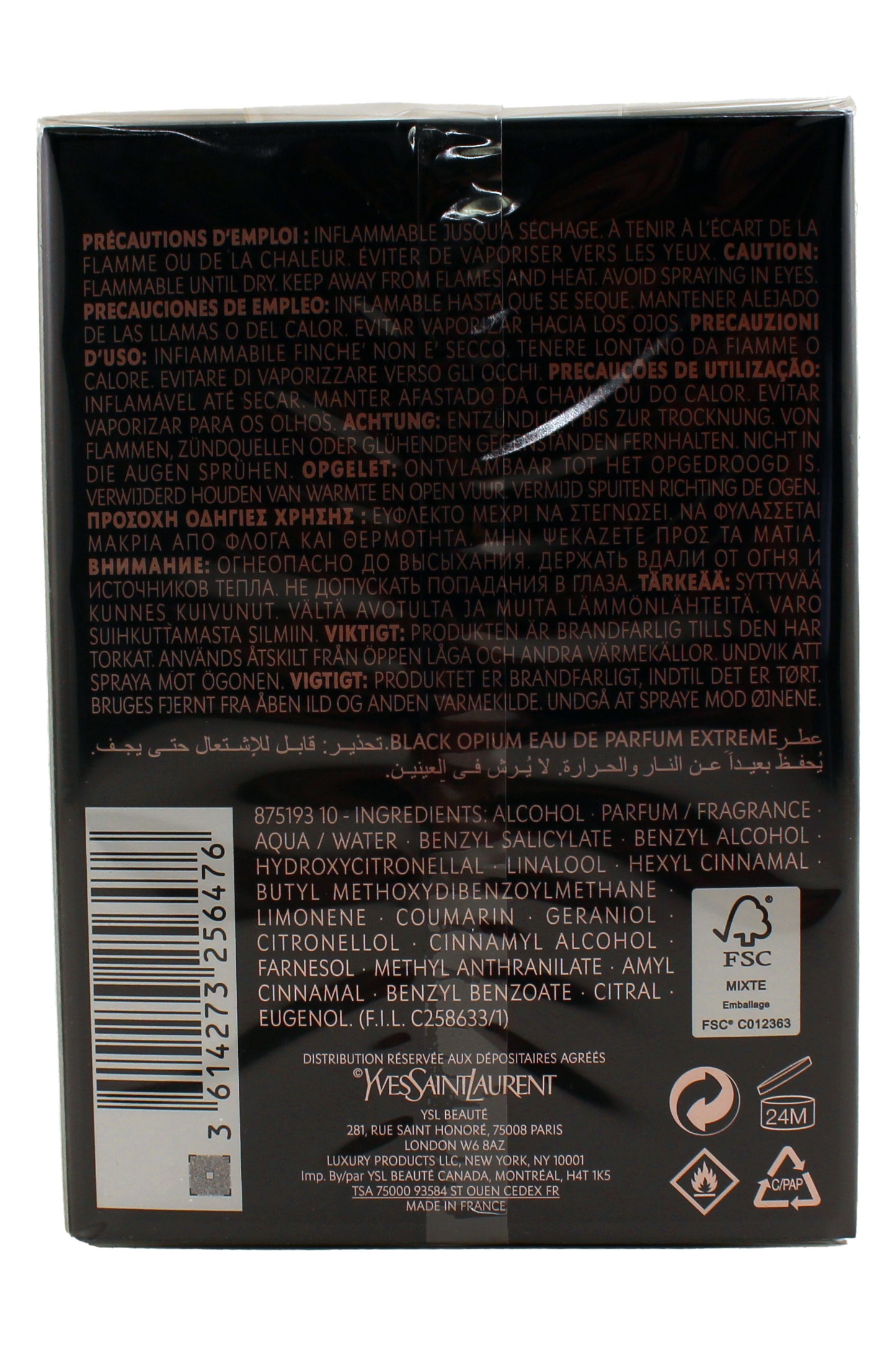 Yves Saint Laurent Black Opium Eau De Parfum Extreme Spray 1.6 Fl Ounce