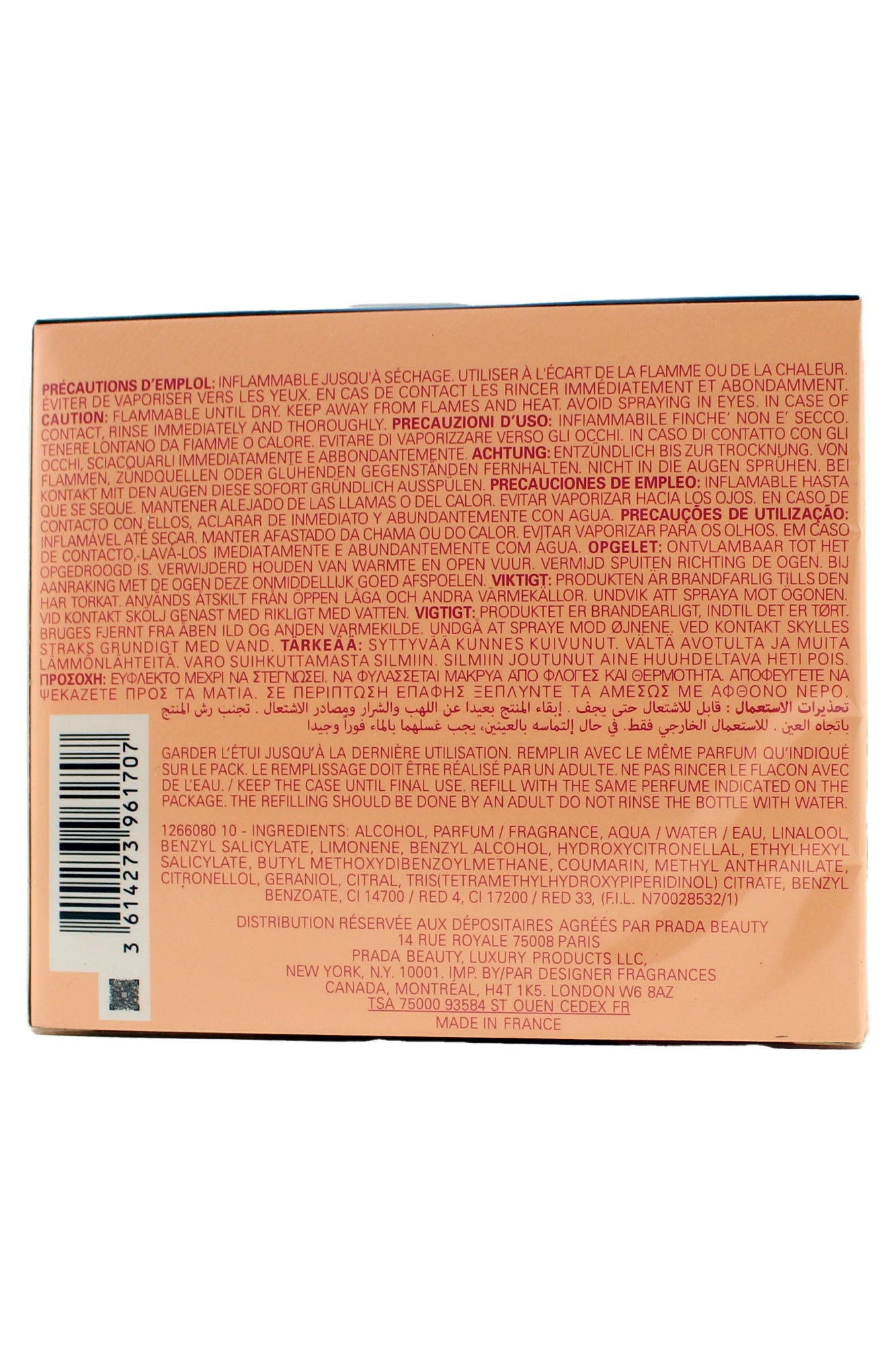 Prada Paradoxe Intense Eau De Parfum Refillable Spray 3 Fl Ounce