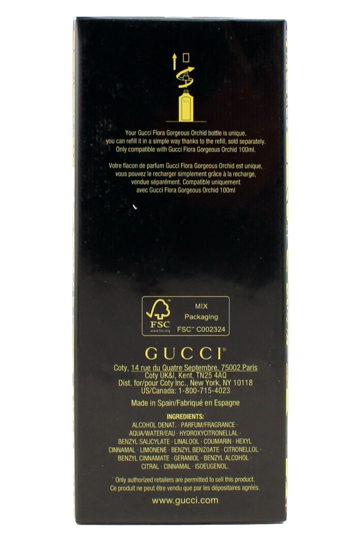Gucci Flora Gorgeous Orchid Eau De Parfum 3.3 Fl Ounce