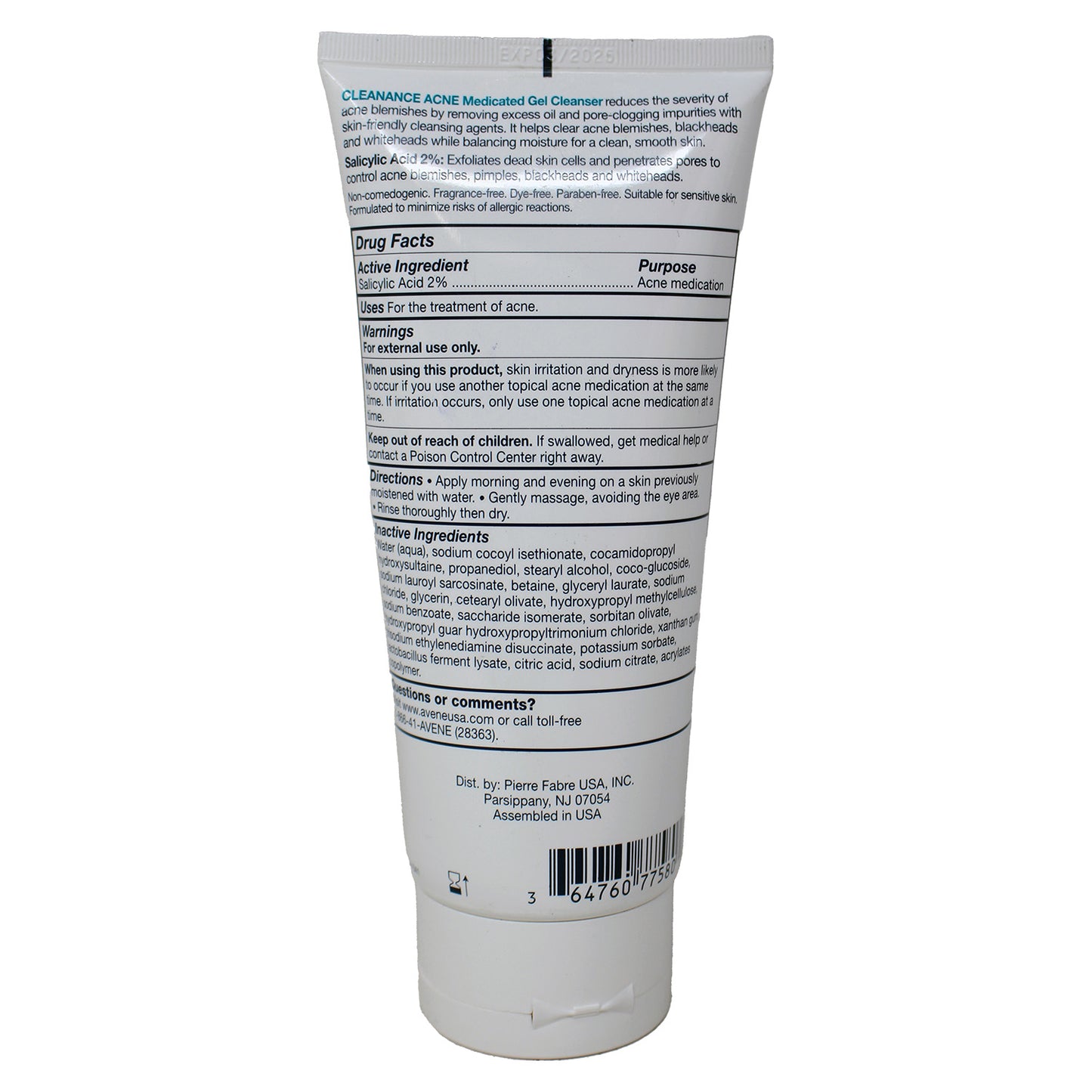 Eau Thermale Avène Cleanance ACNE Clearing Gel, 6.76 fl. oz.