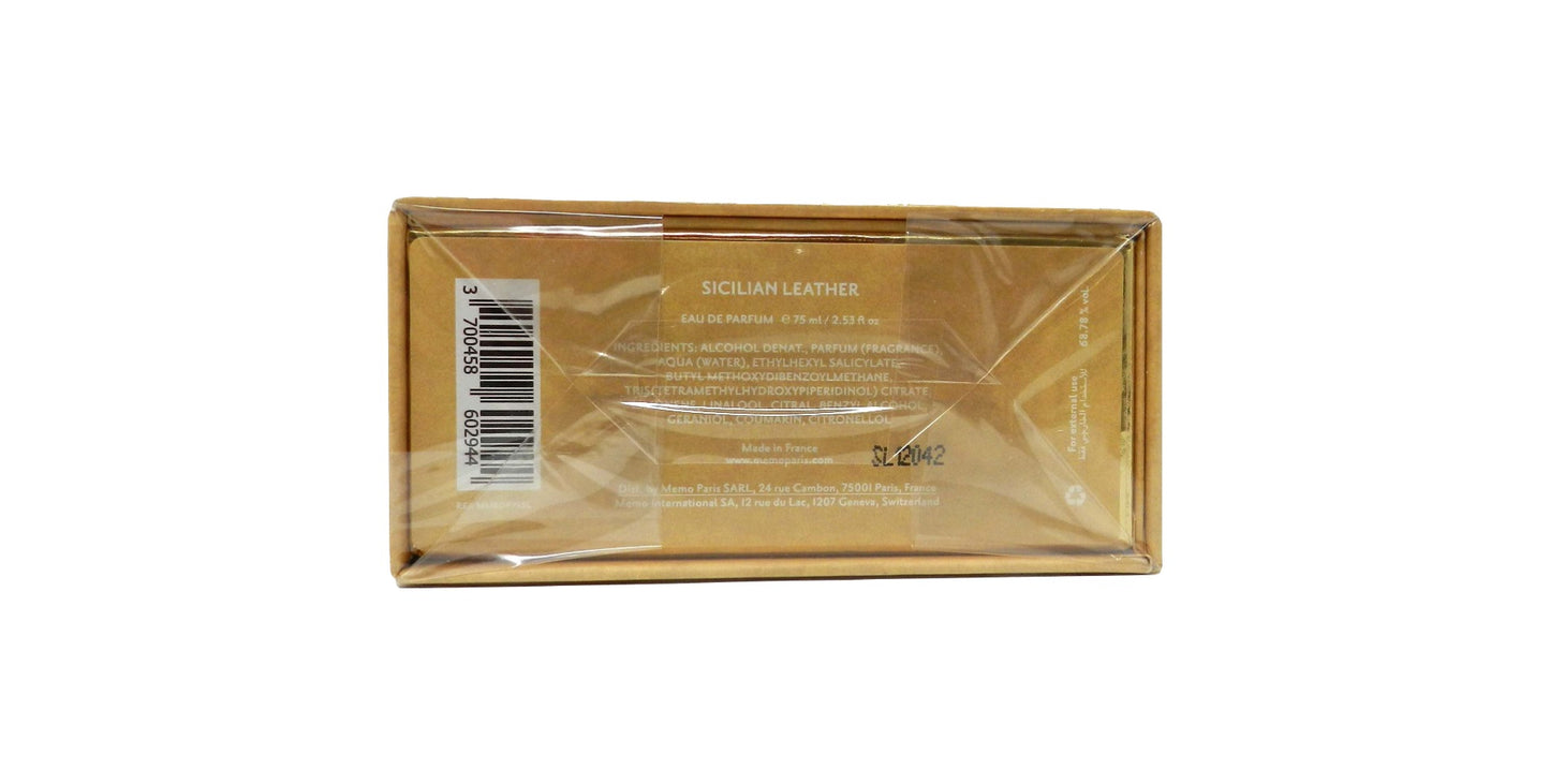 Memo Paris, Cuirs Nomades - Sicilian Leather, Eau De Parfum, Unisex, 75 ml
