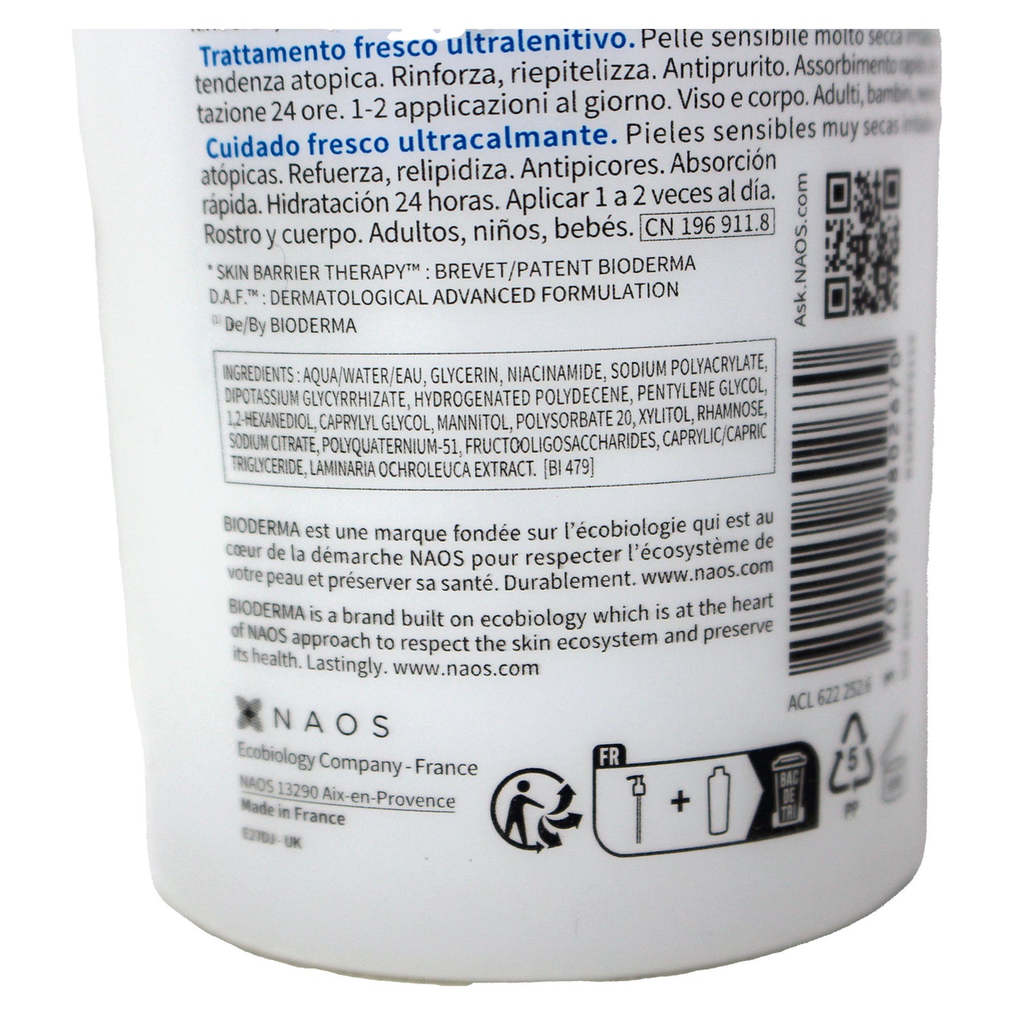 Bioderma Atoderm Intensive Gel-Cream for Very Dry, Atopic Skin, 16.9 oz