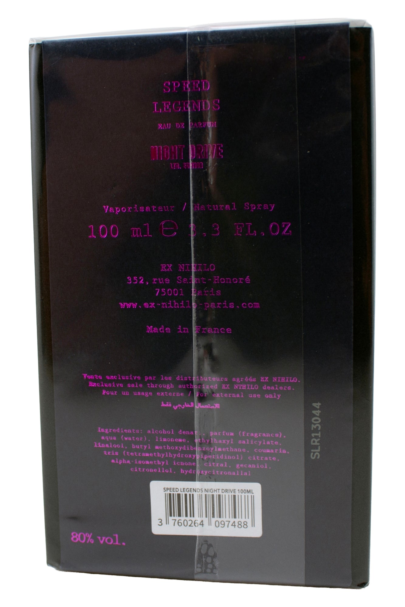 Ex Nihilo Paris Speed Legends Night Drive Riocah Eau De Parfum 3.3 Fl Ounce
