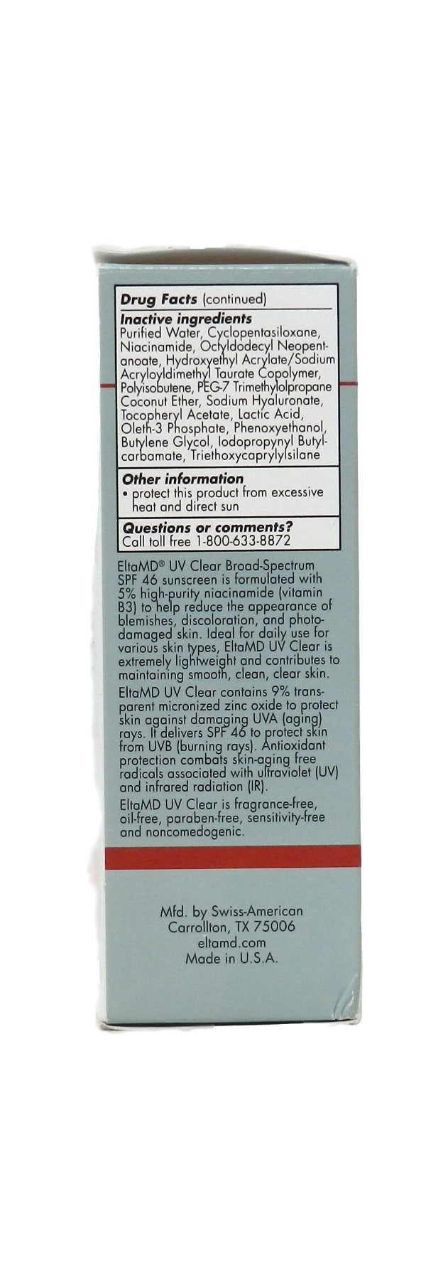 EltaMD UV Clear SPF 46 Facial Sunscreen 1.7 Ounces