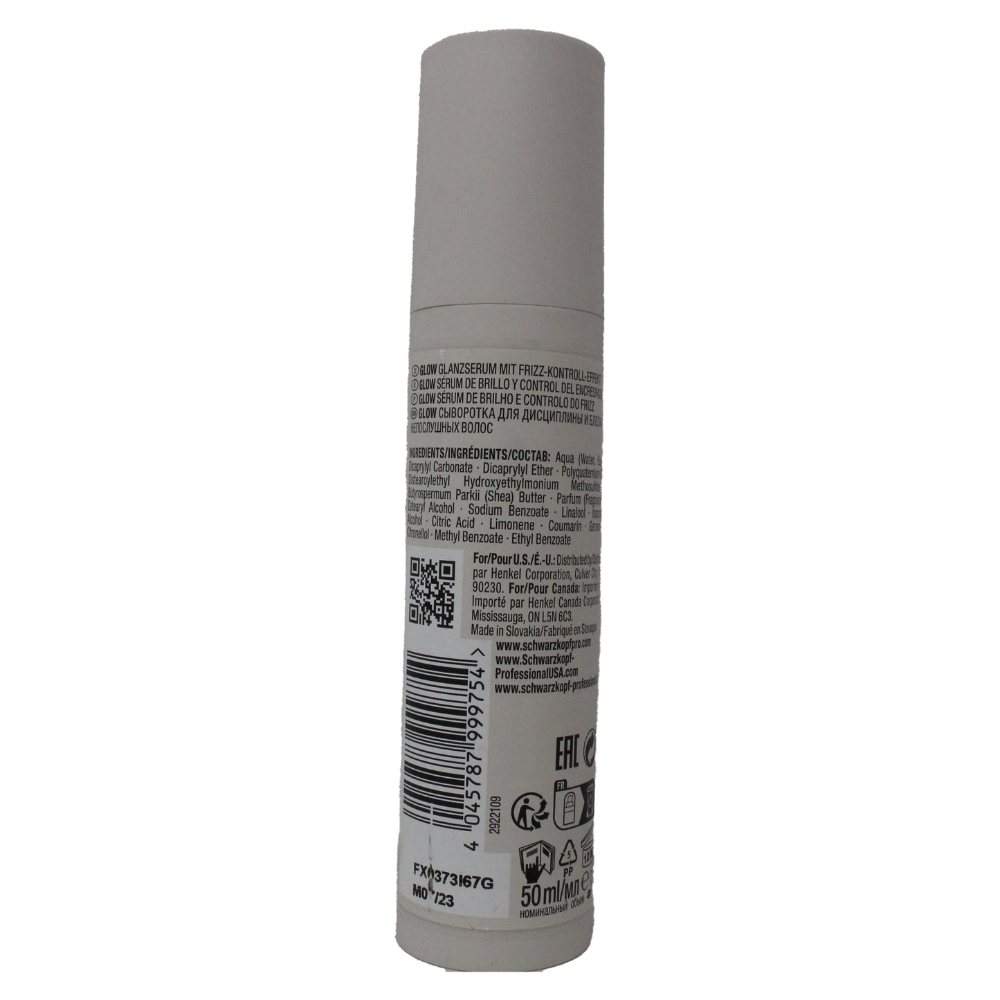 Schwarzkopf OSiS+ Glow Anti Frizz Shine Serum 1.69 Ounce
