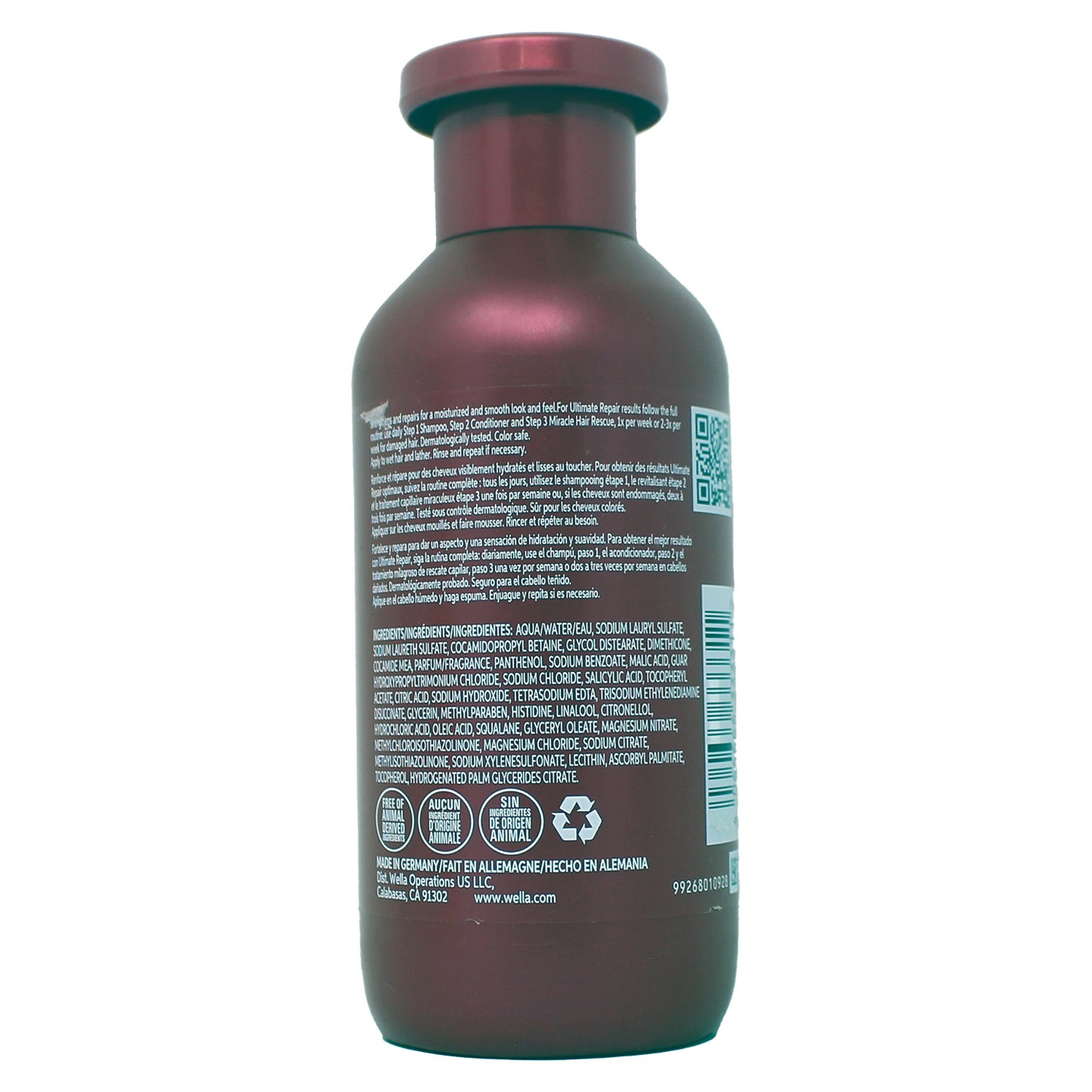 Wella Professionals Ultimate Repair Shampoo, 8.4oz