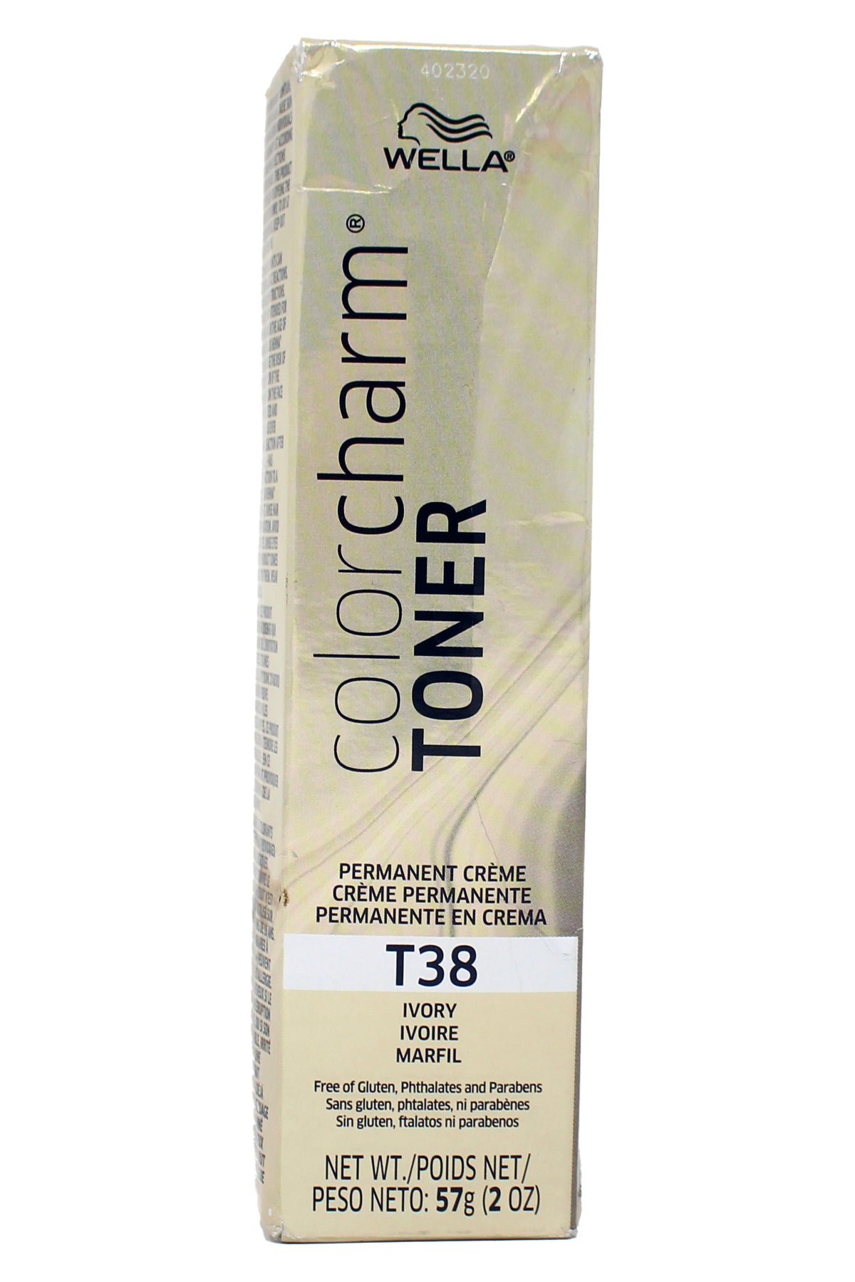 Wella Colorcharm Permanent Cream Toner T38 Ivory 2 Ounces