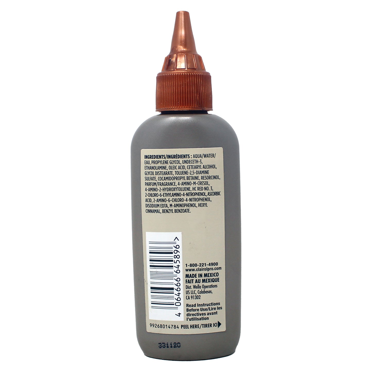 Clairol Professional Advanced Gray Solutions 4R Mahogany Red Brown, 3 oz