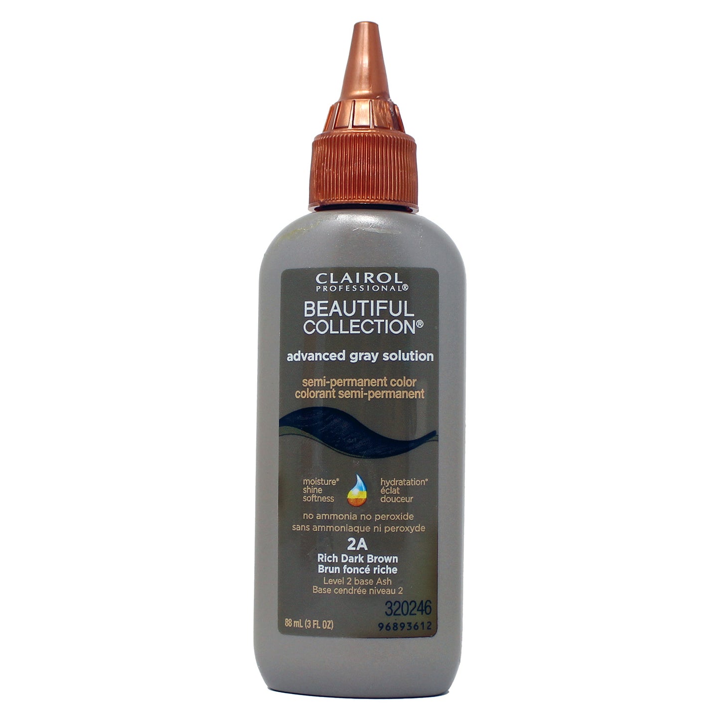 Clairol Professional Advanced Gray Solutions 2a Rich Dark Brown, 3 oz
