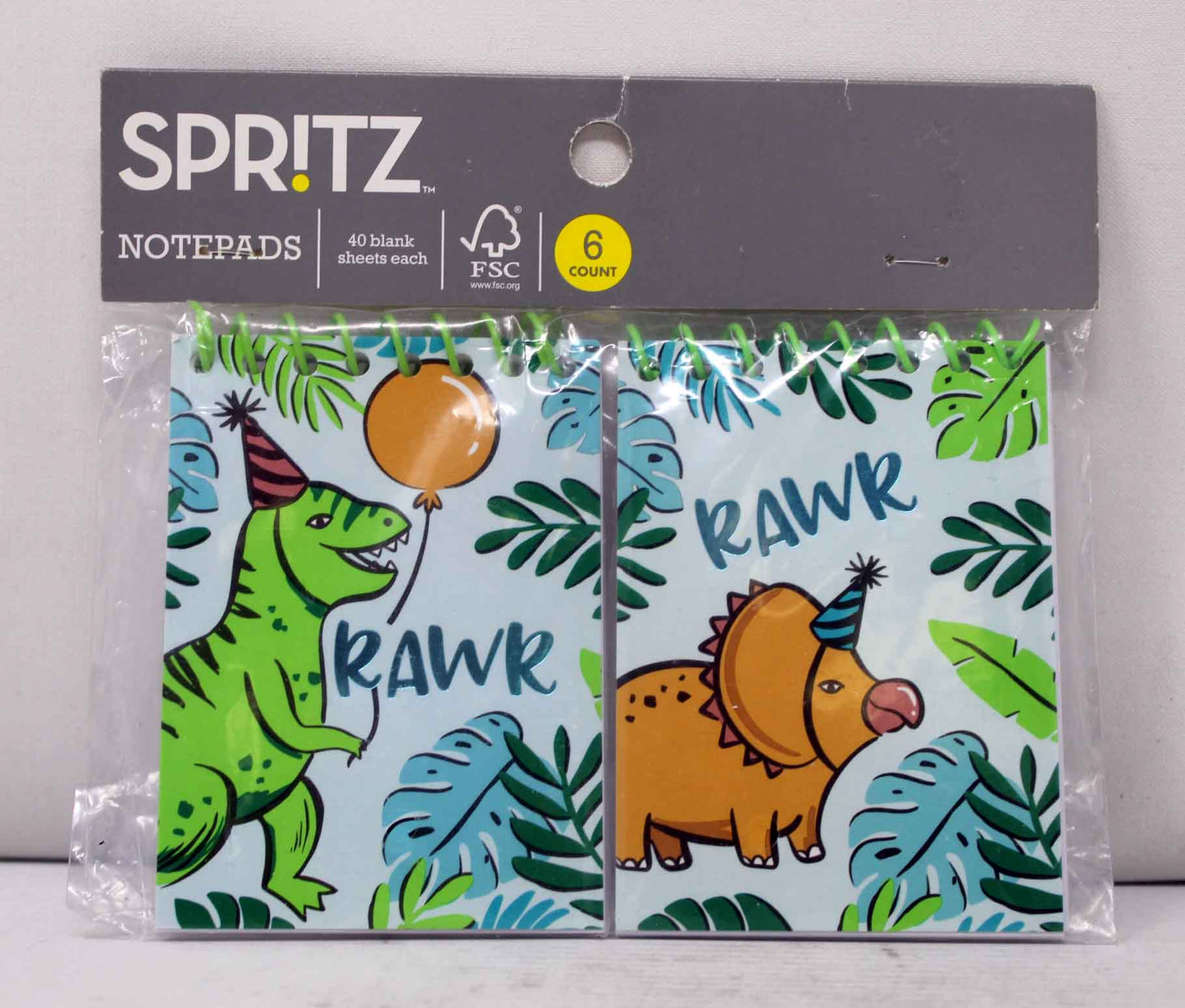 Spritz Dinosaur Notepads 6 Count (See Description)