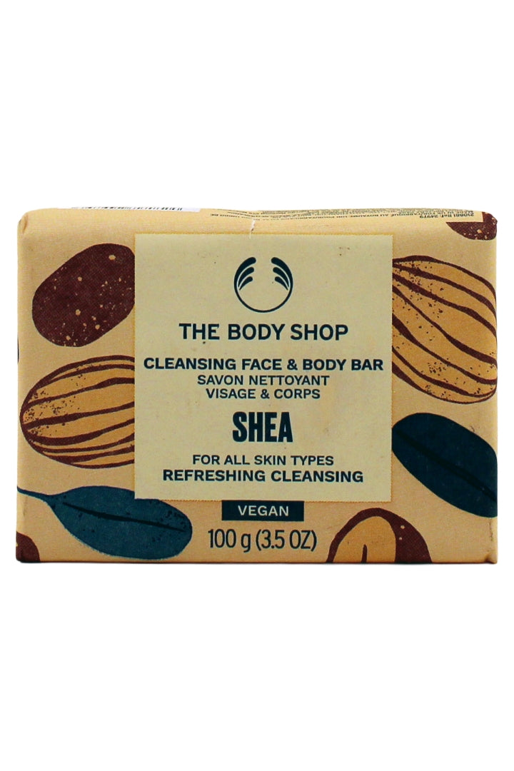 The Body Shop Shea Cleansing Face and Body Bar 3.5 Ounce