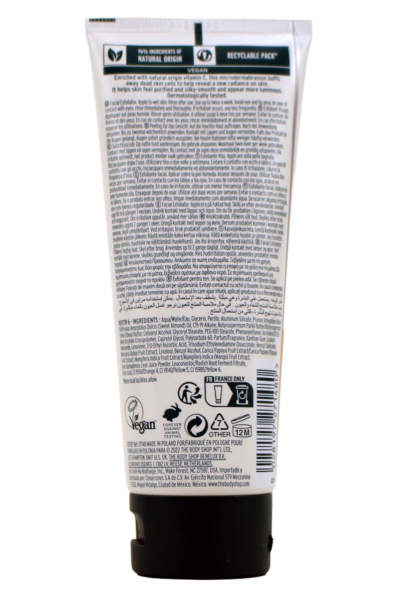The Body Shop Vitamin C Glow Revealing Microdermabrasion 3.3 Ounces