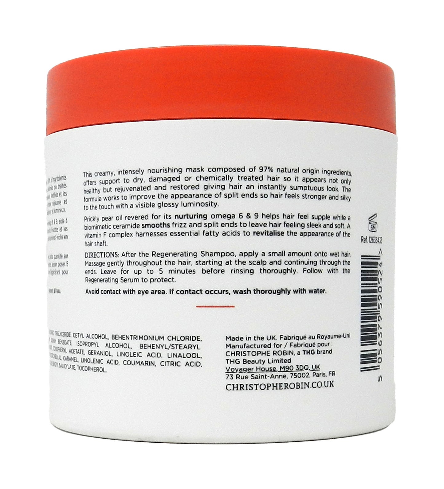 Christophe Robin Regenerating Mask With Prickly Pear Oil 8.4 Ounces