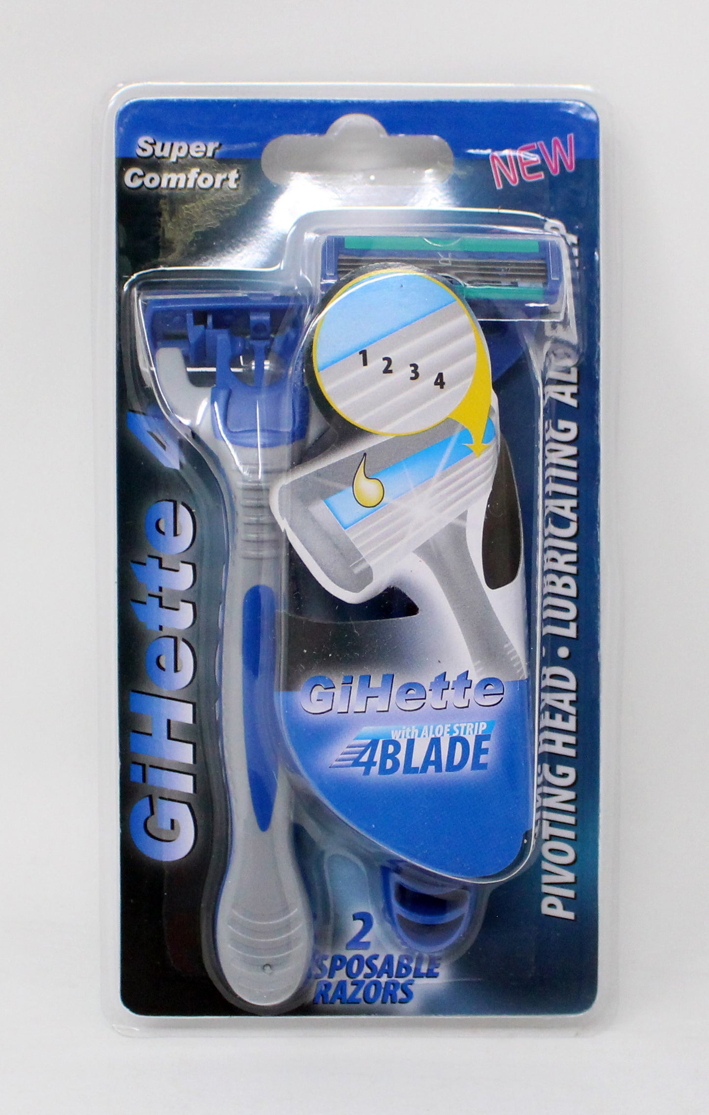 Gillette 2 Pack Of 4 Blade Razors