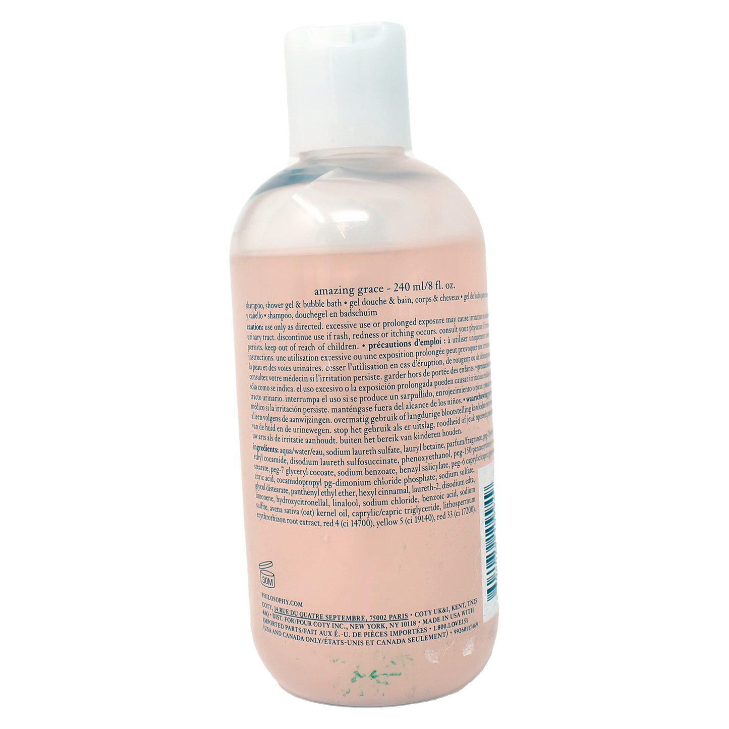 Philosophy Amazing Grace Shampoo, Bath and Shower Gel 8 Fl Ounce