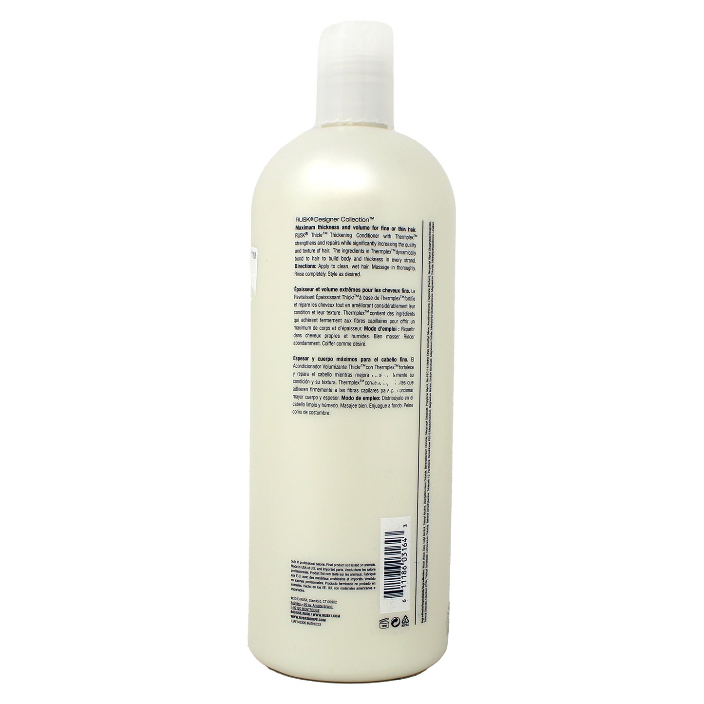 Rusk Thickr Thickening Conditioner for Fine or Thin Hair 33.8