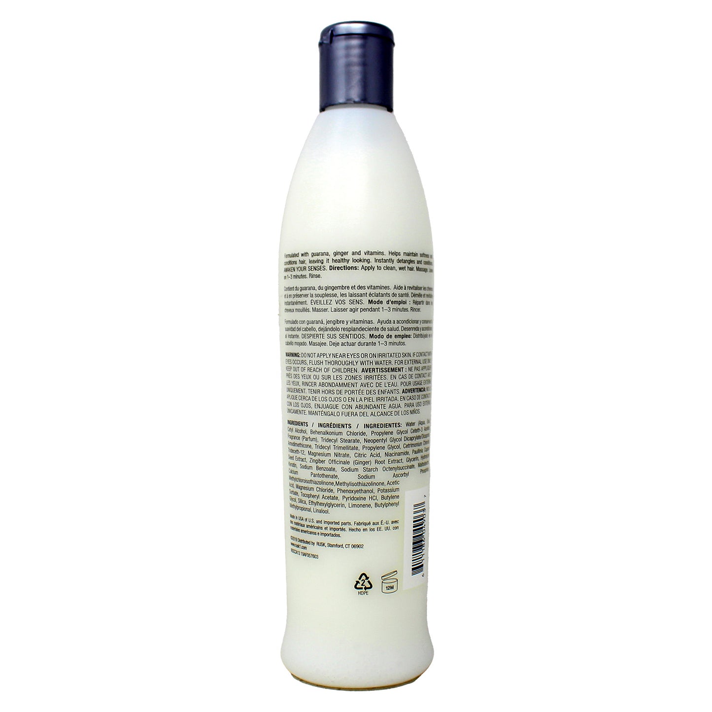 Rusk Sensories Calm Guarna + Ginger Nourihsing Conditioner 13.5 Ounce