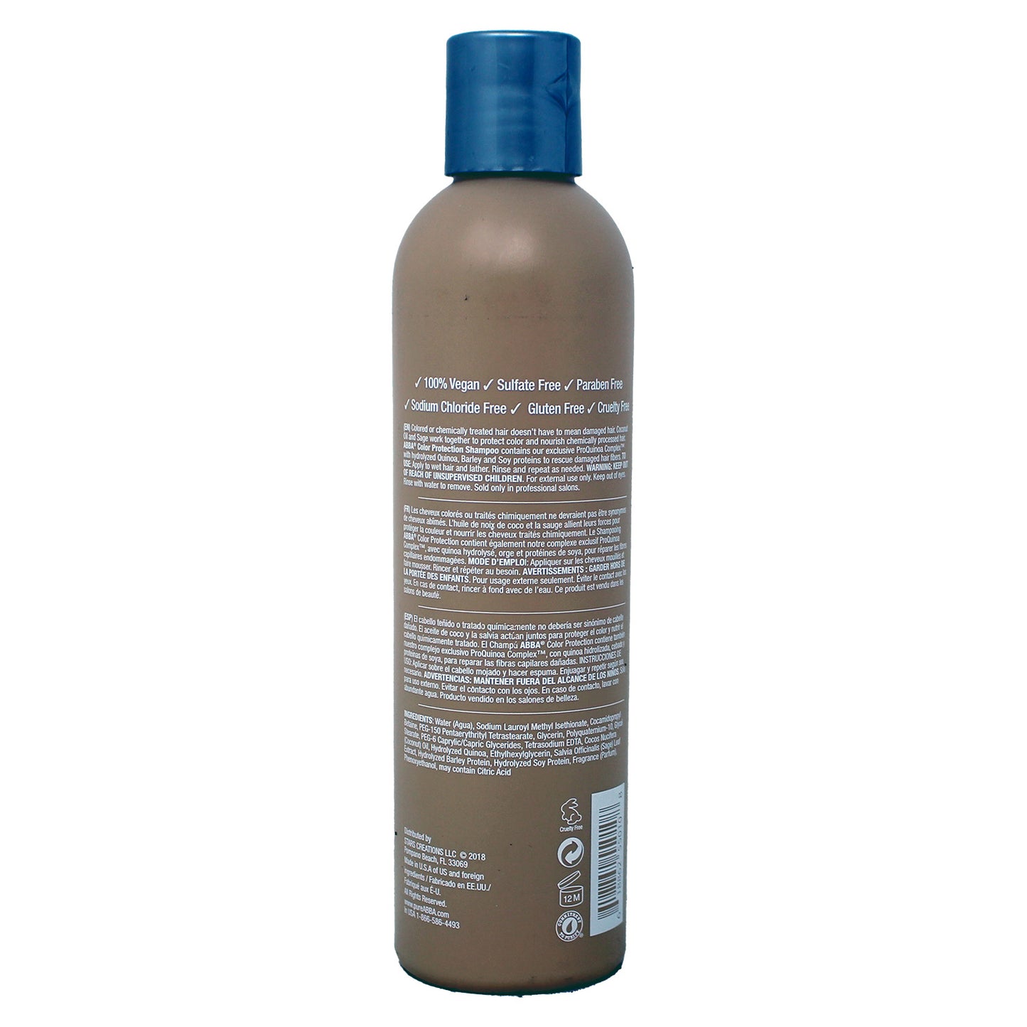 abba Color Protection Shampoo with Coconut Oil & Sage 8.0 Fluid Ounces