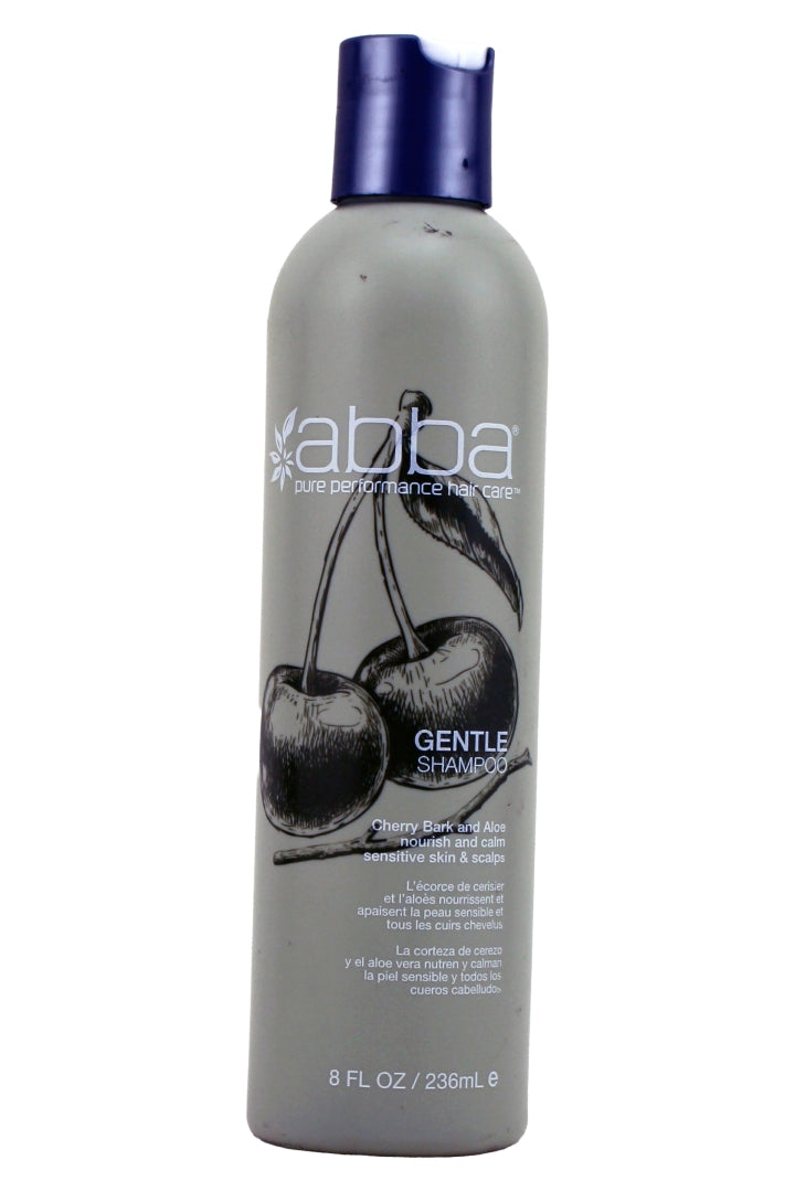 Abba Gently Shampoo With Cherry Bark and Aloe Nourish and Calms Sensitive Skin and Scalps 8 Fl Ounce