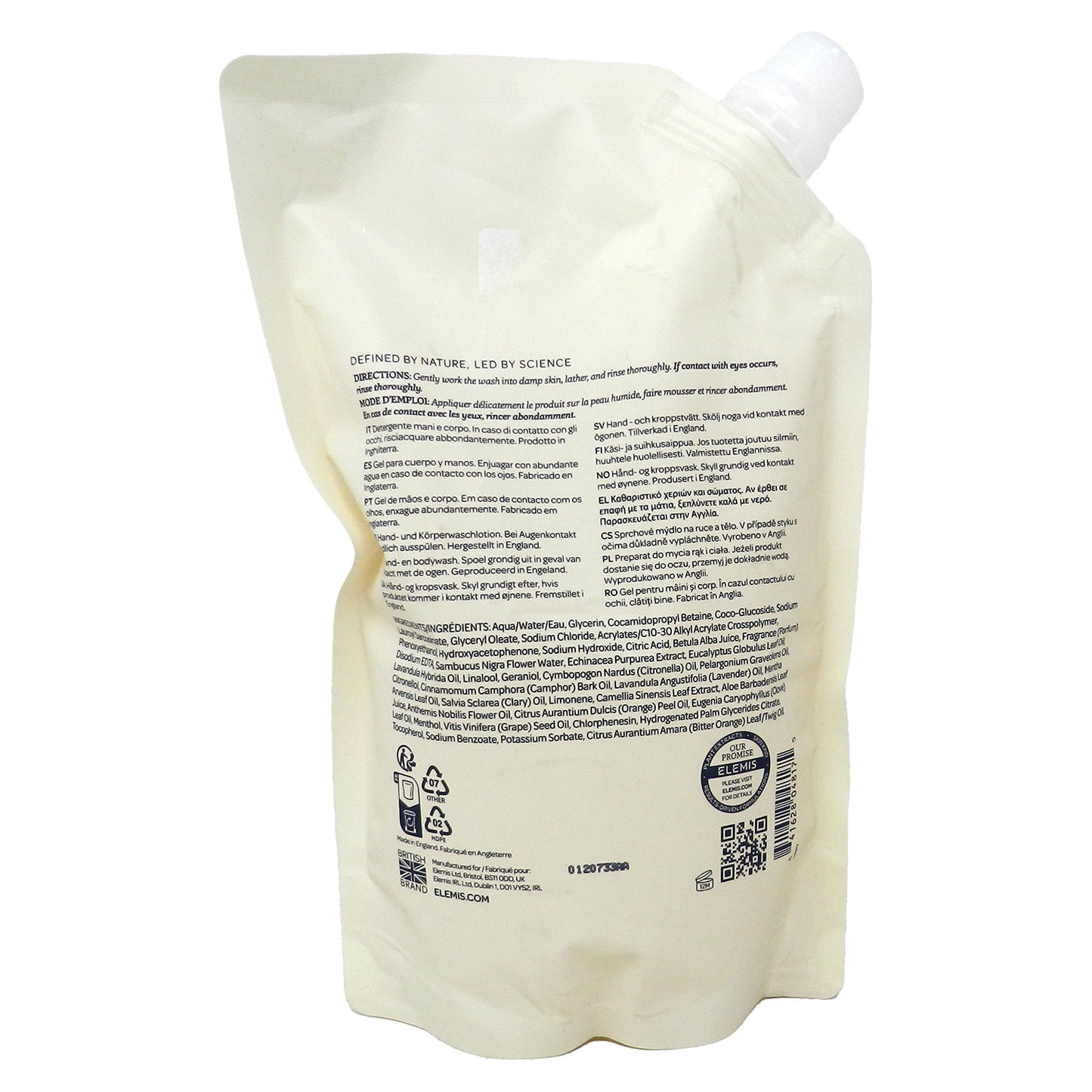 Elemis Mayfair No 9 Hand and Body Wash Refill Pouch 16.9